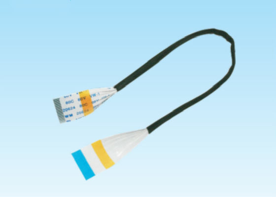 10 Pin 160mm Flat Flex Ribbon Cable 0.5mm 1.0mm Normal Pitch With Black Acetic Acid Cloth