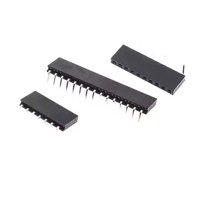 Riga singola 2.0 header femminile piegato a 90 gradi orizzontale 2 mm di scheda elettronica per bordo di connettori mezzanini 1*2p3p4p5p6p6p8p10p pin