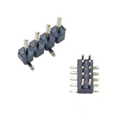 Capo di pin rettilineo a fila singola da 2,54 mm con presa 1*2/3/4/5/6/7/8/10/12/15/20/40P per applicazioni PCB